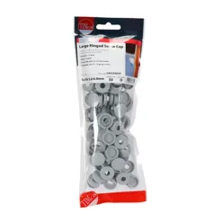 Alternative view of Hinged Screw Caps Large Light Grey - To fit 5.0 to 6.0 Screw
