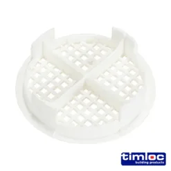 Alternative view of Timloc Push-in Soffit Vent White - 70.0