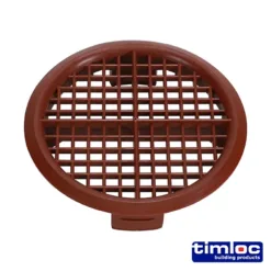 Timloc Push-in Soffit Vent Brown - 70.0