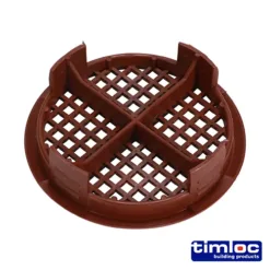Alternative view of Timloc Push-in Soffit Vent Brown - 70.0
