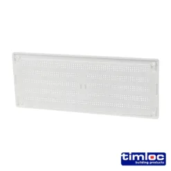 Alternative view of Timloc Louvre Grille Vent Flyscreen White - 242 x 89mm