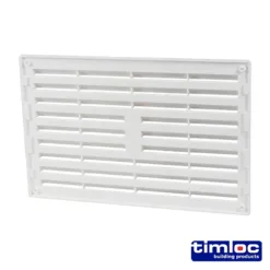 Alternative view of Timloc Louvre Grille Vent White - 242 x 165mm
