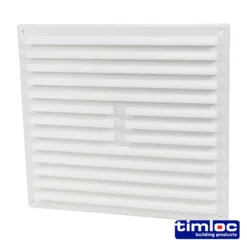 Timloc Louvre Grille Vent Flyscreen White - 242 x 242mm