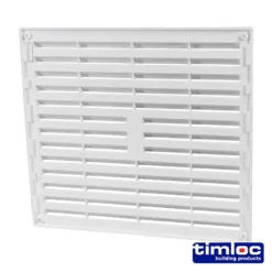 Alternative view of Timloc Louvre Grille Vent White - 242 x 242mm