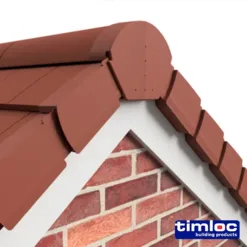 Alternative view of Timloc Dry Verge Unit Terracotta - 405 x 95/160mm