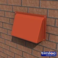 Alternative view of Timloc External Cowl Terraracotta - 255 x 95mm