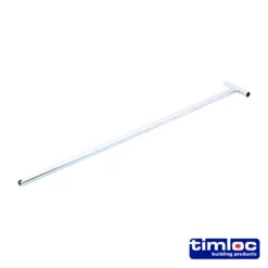 Timloc Slotted Loft Door Operating Metal Pole - 600mm
