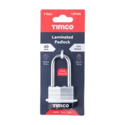 Alternative view of Laminated Padlock - Long Shackle - 40mm