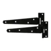 Light Tee Hinges Black - 6"