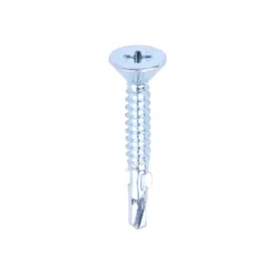 Self-Drilling Wing-Tip Steel to Timber Light Section Silver Screws - 4.2 x 32