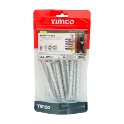 Alternative view of Multi-Fix Bolts Hex Head Exterior Silver - 10.0 x 100