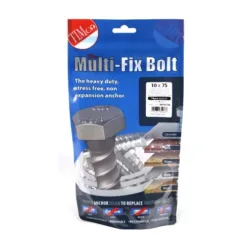 Alternative view of Multi-Fix Bolts Hex Head Exterior Silver - 10.0 x 75