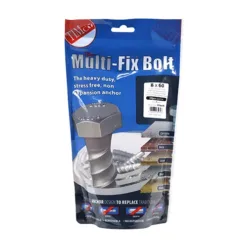 Alternative view of Multi-Fix Bolts Hex Head Exterior Silver - 8.0 x 60
