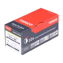 Alternative view of Multi-Fix Bolt Pan Head Exterior Silver - 8.0 x 60/M10