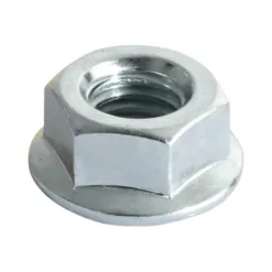 Hex Serrated Flange Nuts DIN6923 Silver - M12