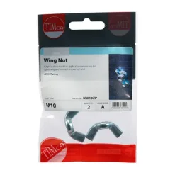 Alternative view of Wing Nuts Silver - M10