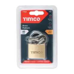Alternative view of Brass Padlock - 40mm