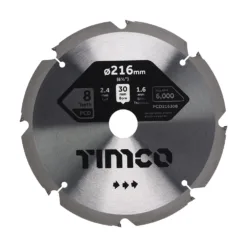 PCD Fibre Cement Saw Blade - 216 x 30 x 8T