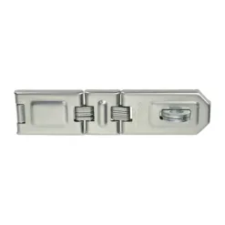 Hasp and Staple Double Hinged Silver - 200mm