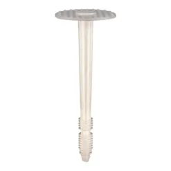 Plastic Insulation Fixings White - 8.0 x 110
