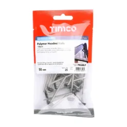 Alternative view of Polymer Headed Nails A4 Stainless Steel Black - 50mm