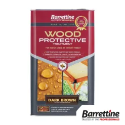 Barrettine Wood Protective Treatment Dark Brown 5L