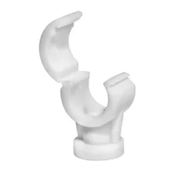 Quick Lock Single Pipe Clips White - 28mm