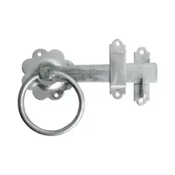 Ring Gate Latch Plain Hot Dipped Galvanised - 6"