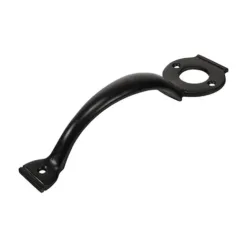 Escutcheon Handle Black - 8"