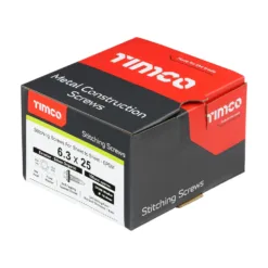 Alternative view of Sheet Steel Stitching Screws Exterior Silver with EPDM Washer - 6.3 x 25