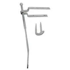 Spring Gate Fastener Set With Staple Catch Hot Dipped Galvanised - 610mm