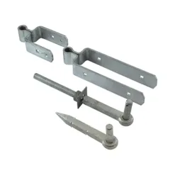 Standard Double Strap Gate Hinge Set Hot Dipped Galvanised - 600mm