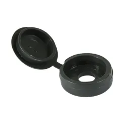 Hinged Screw Caps Small Dark Grey - To fit 3.0 to 4.5 Screw