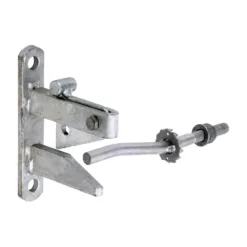 Self Locking Gate Catch With Cranked Striker Hot Dipped Galvanised