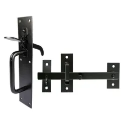 Suffolk Latch Medium Duty Black - 205 x 45mm