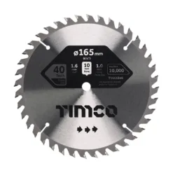 Handheld Cordless Circular Saw Blade - 165 x 10 x 40T