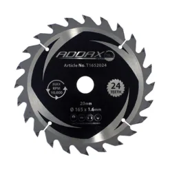 Handheld Cordless Circular Saw Blade - 165 x 20 x 24T