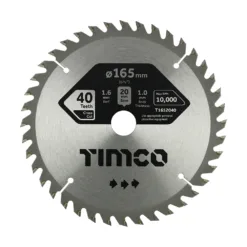 Handheld Cordless Circular Saw Blade - 165 x 20 x 40T