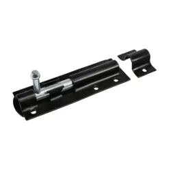 Straight Tower Bolt Black - 4"