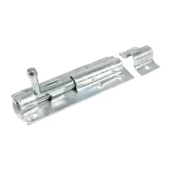 Straight Tower Bolt Silver - 4"