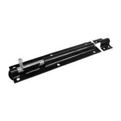 Straight Tower Bolt Black - 8"