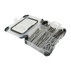 Screws, Plug & Drill Bit A2 Stainless Steel Mixed Tray - 91pcs