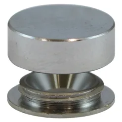 Alternative view of Threaded Screw Caps Solid Brass Satin Chrome - 14mm