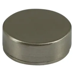 Threaded Screw Caps Solid Brass Satin Nickel - 18mm