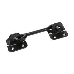 Cabin Hooks Wire Pattern Black - 6"