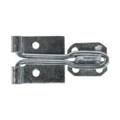 Hasp & Staple Wire Pattern Silver - 4"