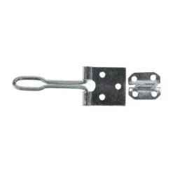 Alternative view of Hasp & Staple Wire Pattern Silver - 4"