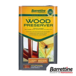 Barrettine Wood Preserver Light Brown 5L