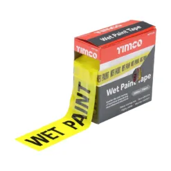 Alternative view of Hazard warning caution yellow black wet paint tape