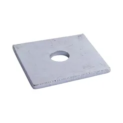Square Plate Washers Silver - M8 x 40 x 40 x 5